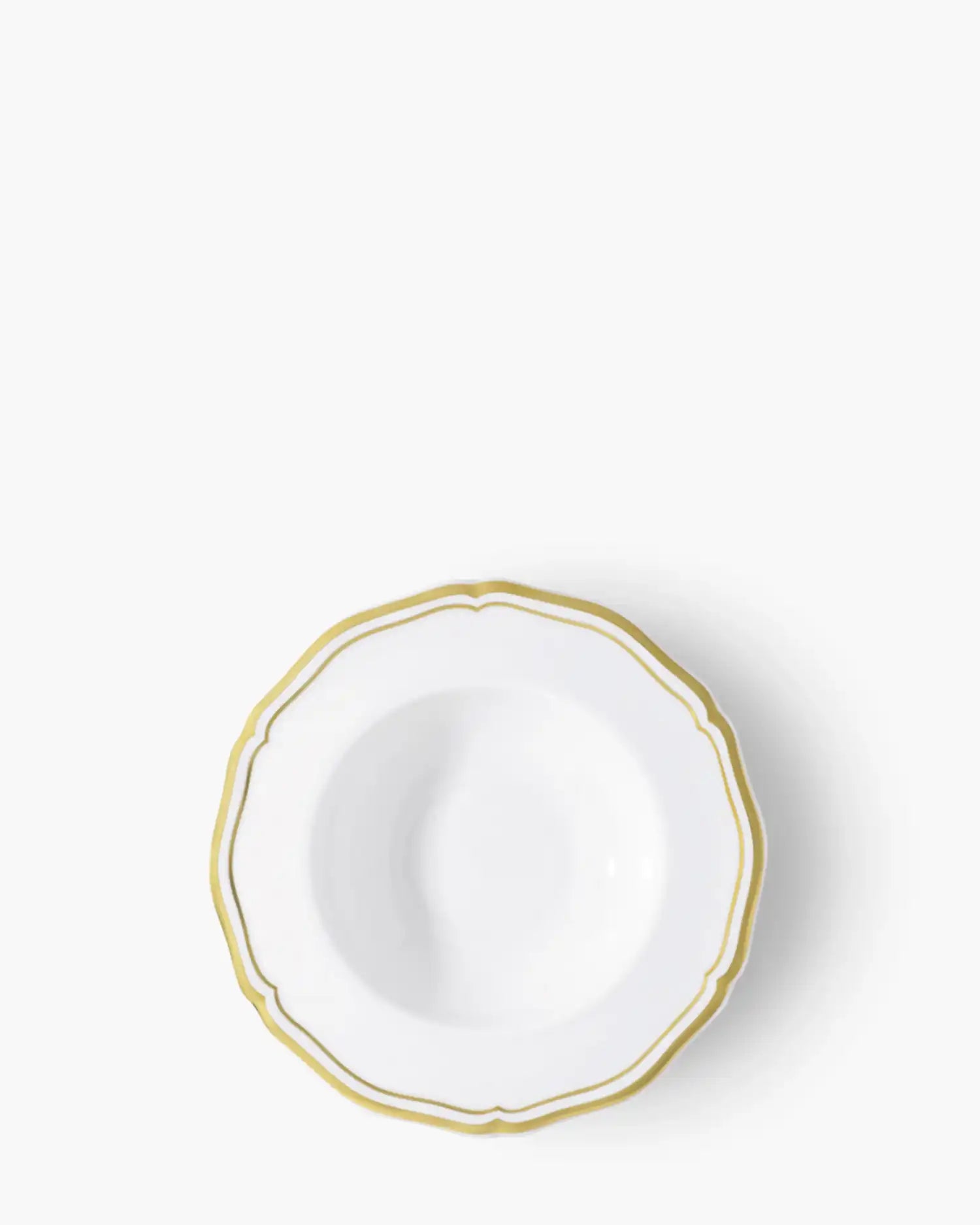 Raynaud Polka deep plate in Limoges porcelain Gold ∅ 23 cm - Buy now on ShopDecor - Discover the best products by RAYNAUD design