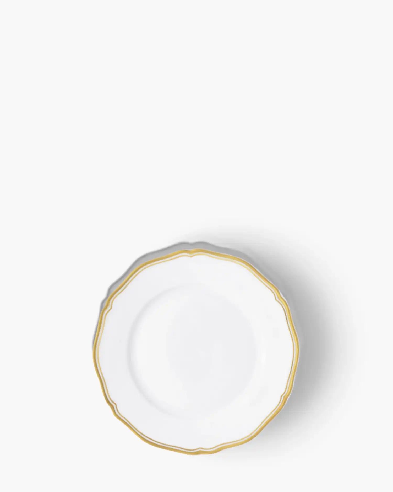Raynaud Polka rim dinner plate in Limoges porcelain Gold ∅ 19 cm - Buy now on ShopDecor - Discover the best products by RAYNAUD design
