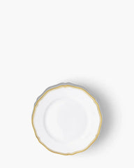 Raynaud Polka rim dinner plate in Limoges porcelain Gold ∅ 19 cm - Buy now on ShopDecor - Discover the best products by RAYNAUD design