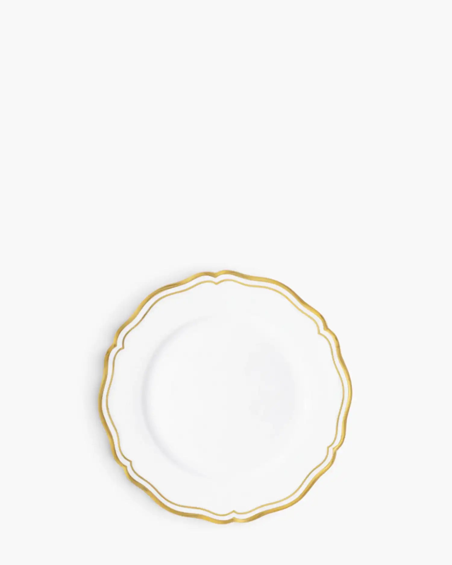 Raynaud Polka rim dinner plate in Limoges porcelain Gold ∅ 22 cm - Buy now on ShopDecor - Discover the best products by RAYNAUD design