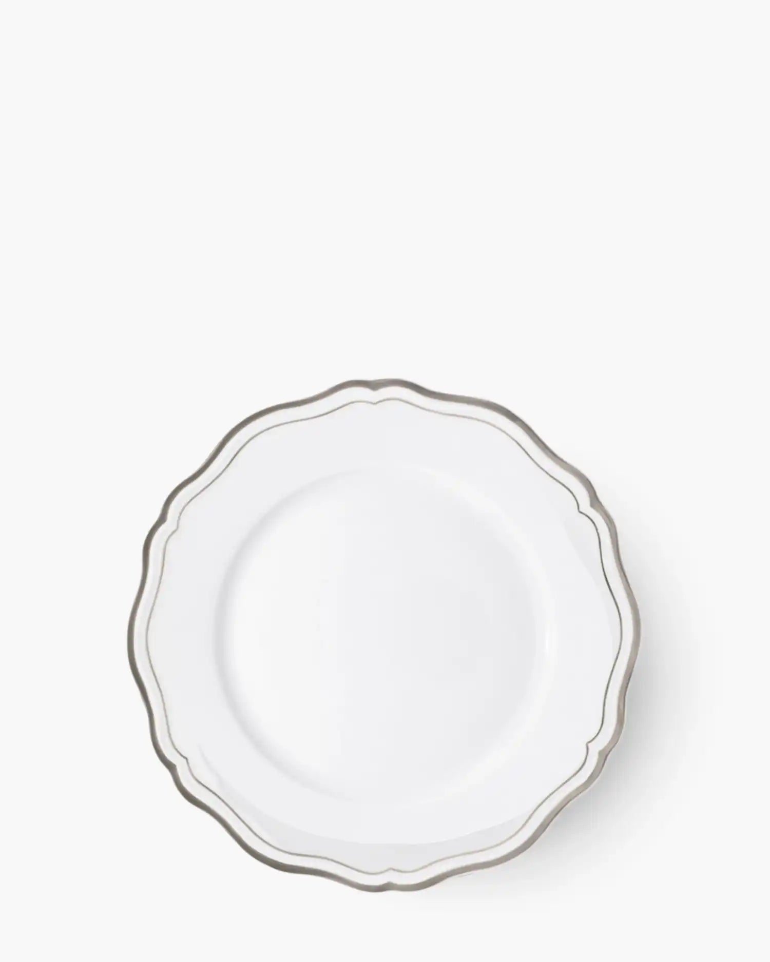 Raynaud Polka rim dinner plate in Limoges porcelain Platinum ∅ 27 cm - Buy now on ShopDecor - Discover the best products by RAYNAUD design
