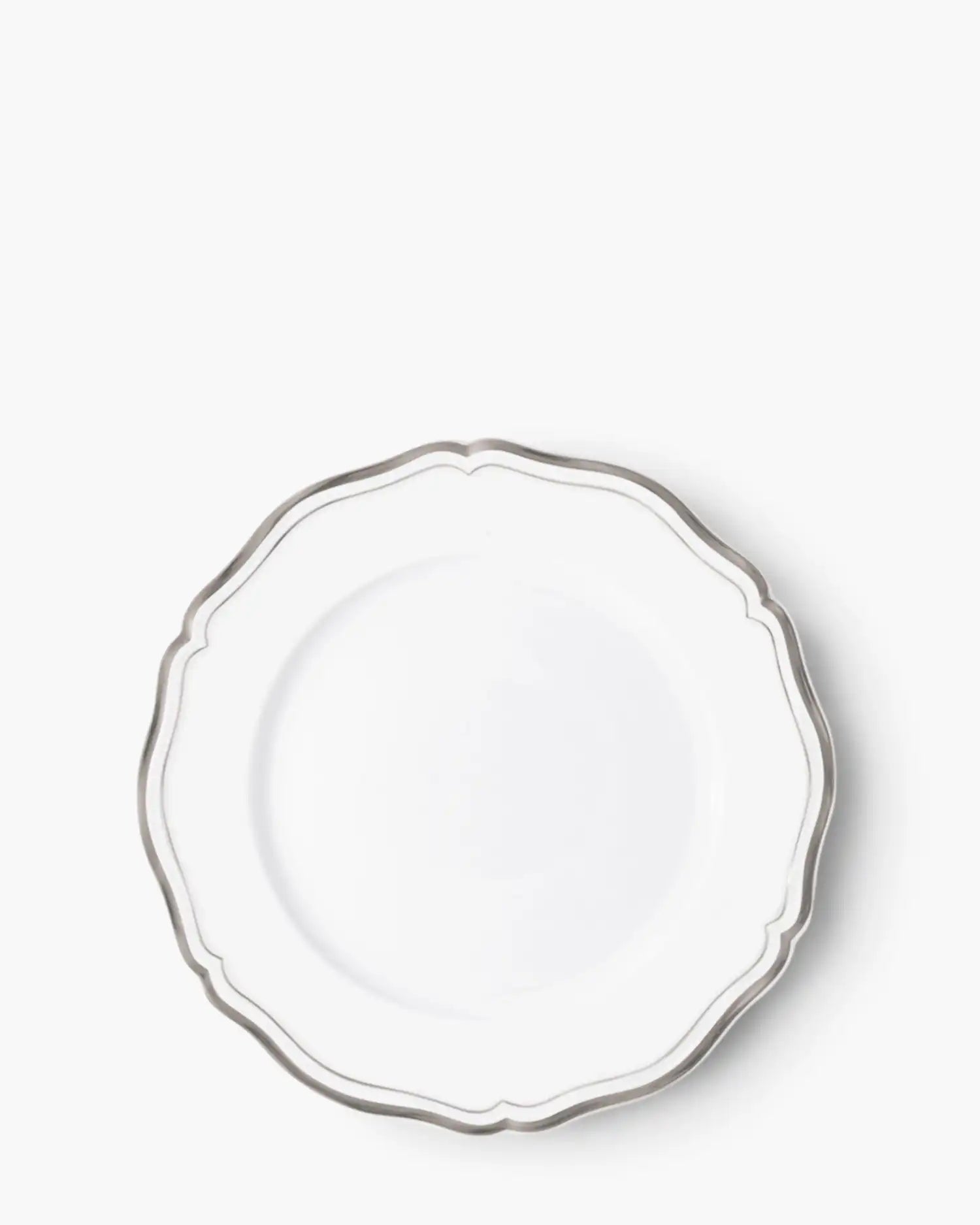 Raynaud Polka rim presentation plate in Limoges porcelain Platinum ∅ 31 cm - Buy now on ShopDecor - Discover the best products by RAYNAUD design