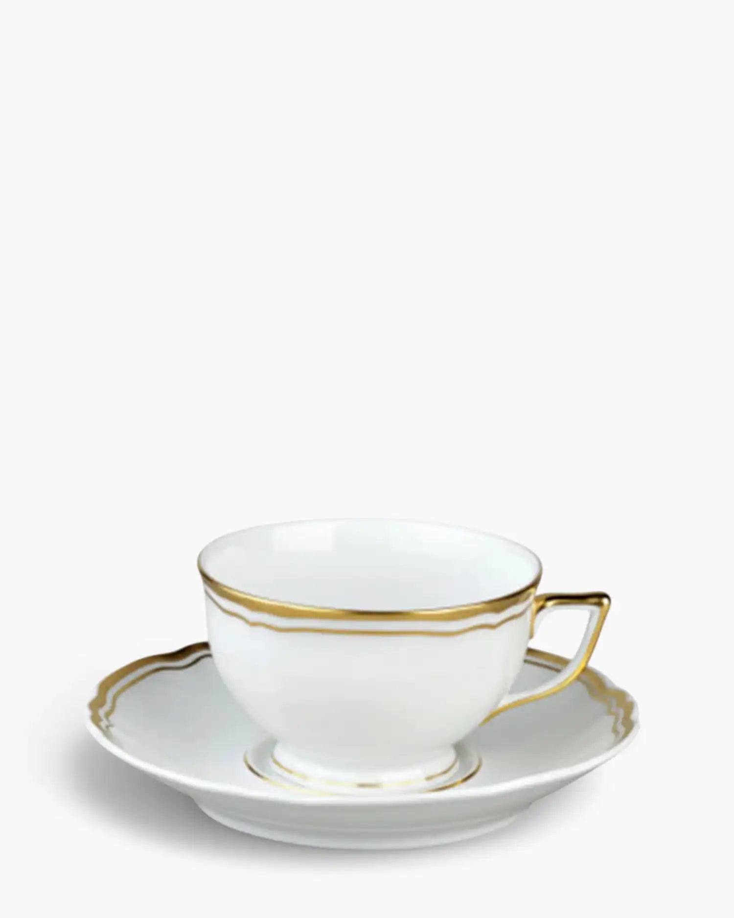 Raynaud Polka tea cup with saucer in Limoges porcelain Gold 25 cl - Buy now on ShopDecor - Discover the best products by RAYNAUD design