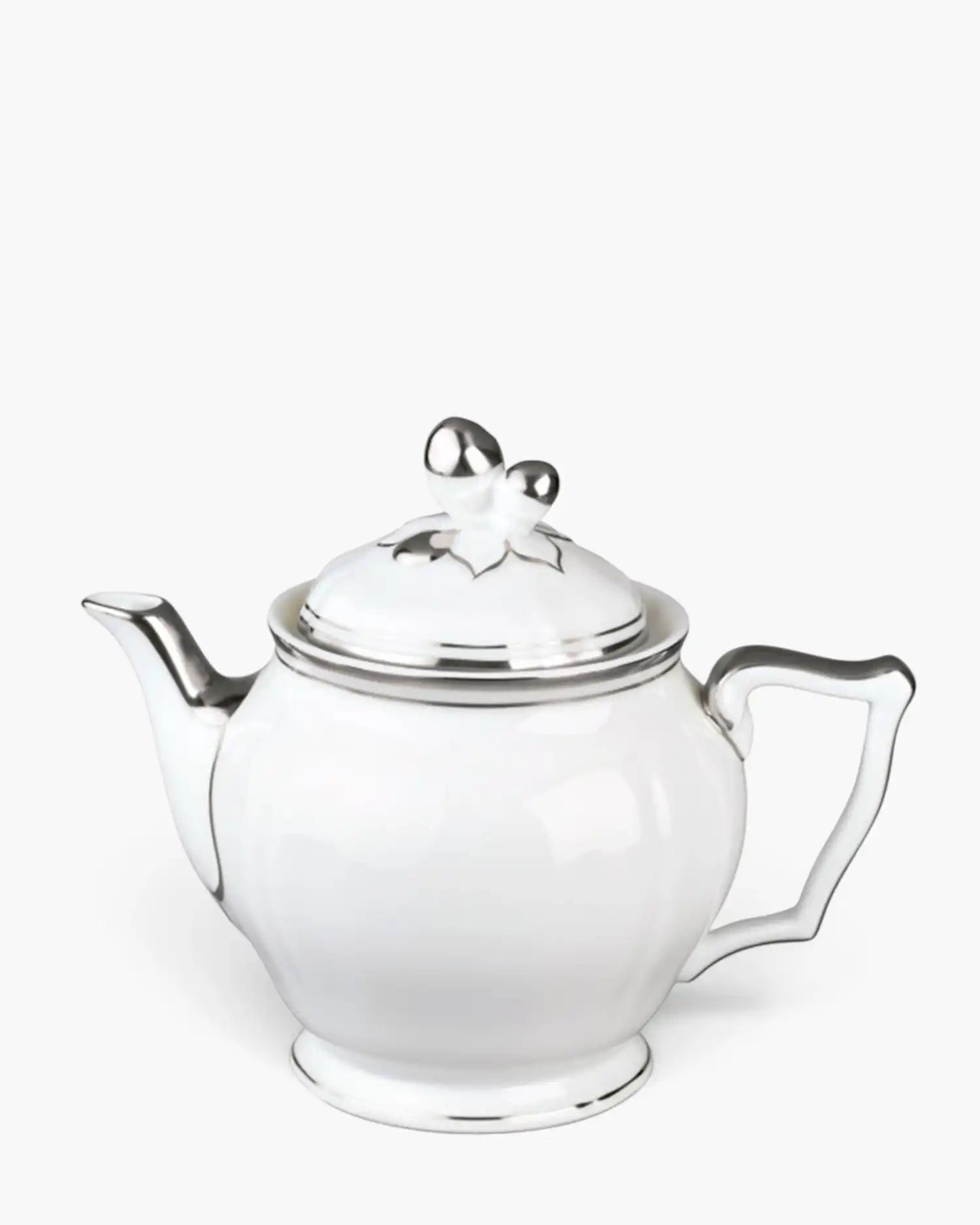 Raynaud Polka teapot in Limoges porcelain Platinum 80 cl - Buy now on ShopDecor - Discover the best products by RAYNAUD design