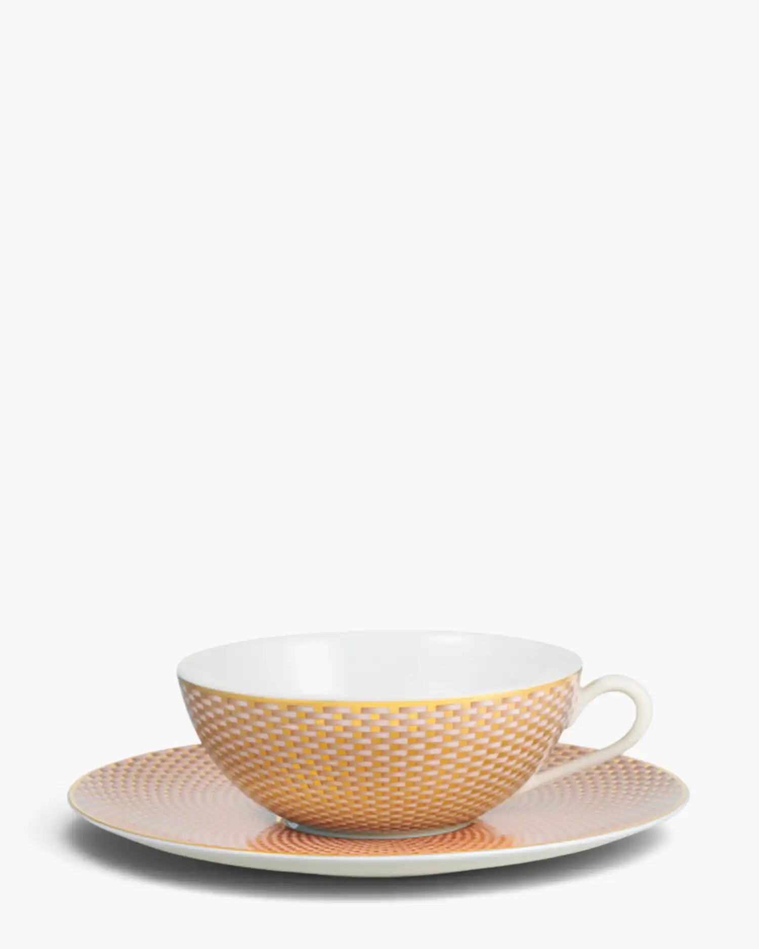 Raynaud Trésor tea cup with saucer in Limoges porcelain with coloured decoration Beige Trésor 22 cl - Buy now on ShopDecor - Discover the best products by RAYNAUD design