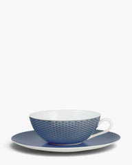 Raynaud Trésor tea cup with saucer in Limoges porcelain with coloured decoration Blue Trésor 22 cl - Buy now on ShopDecor - Discover the best products by RAYNAUD design