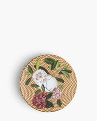 Raynaud Trésor Fleuri coffee cup with saucer in Limoges porcelain with coloured decoration