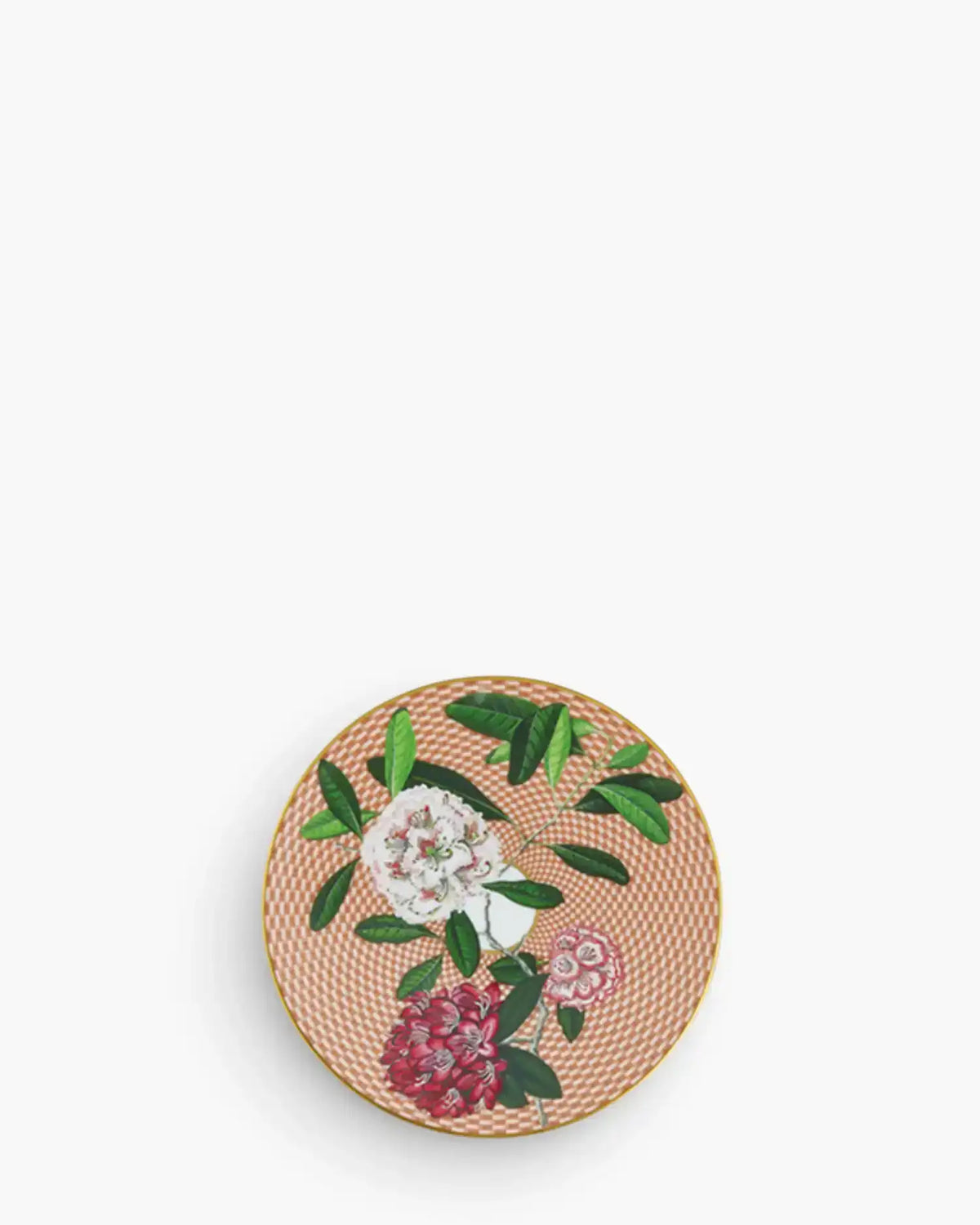 Raynaud Trésor Fleuri coupe dinner plate in Limoges porcelain with coloured decoration Beige Rhododendron ∅ 16 cm - Buy now on ShopDecor - Discover the best products by RAYNAUD design