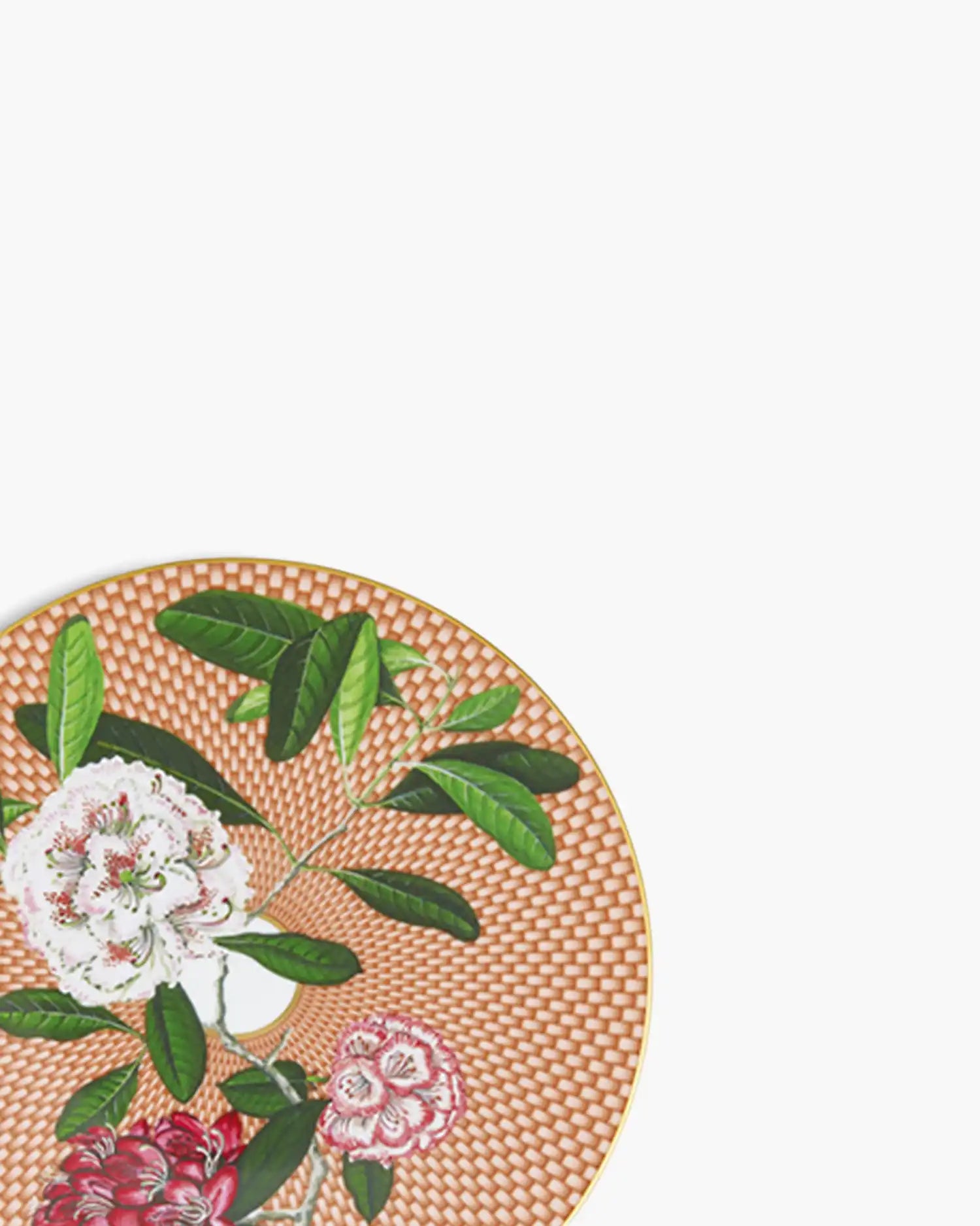 Raynaud Trésor Fleuri coupe dinner plate in Limoges porcelain with coloured decoration - Buy now on ShopDecor - Discover the best products by RAYNAUD design