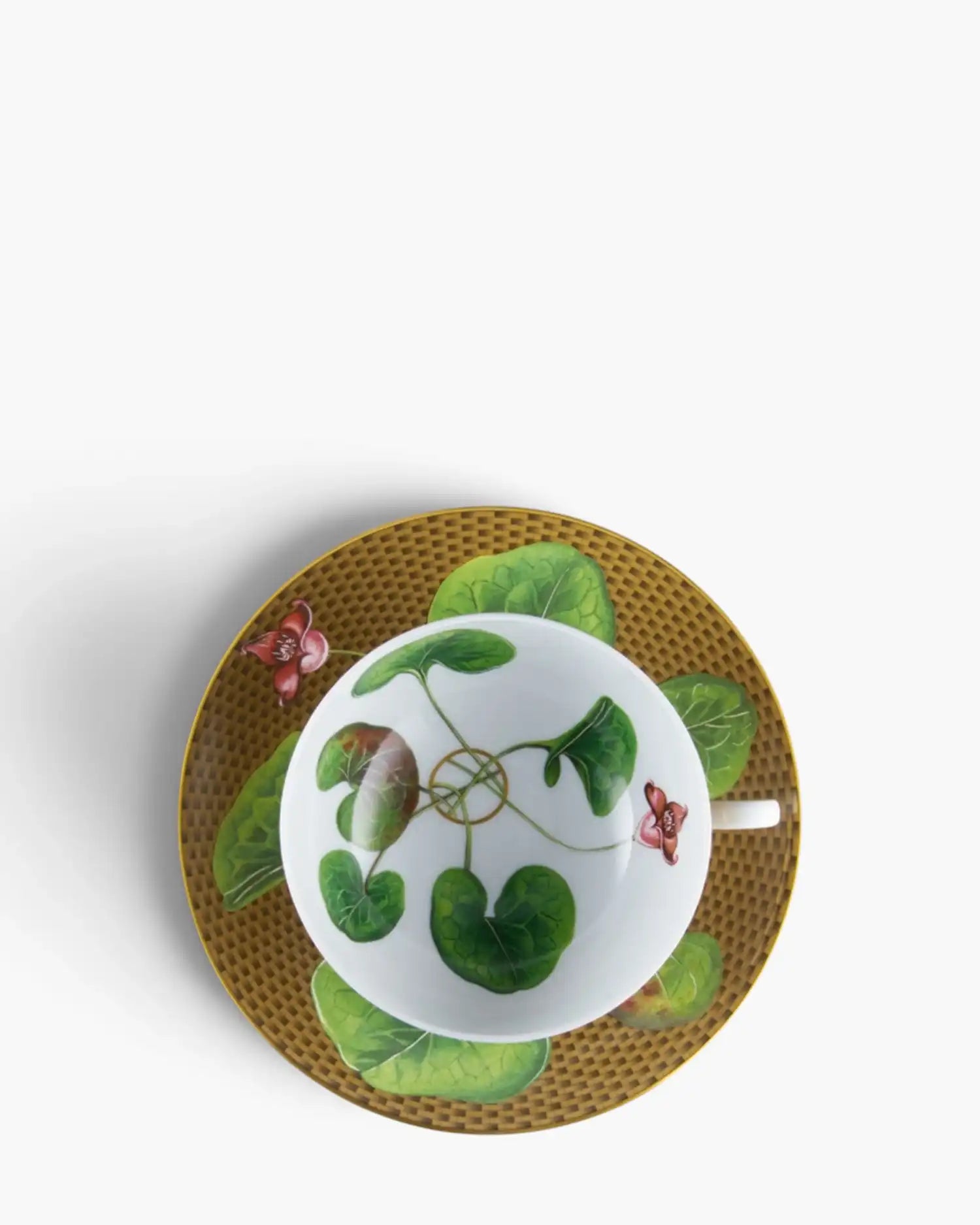 Raynaud Trésor Fleuri tea cup with saucer in Limoges porcelain with coloured decoration - Buy now on ShopDecor - Discover the best products by RAYNAUD design