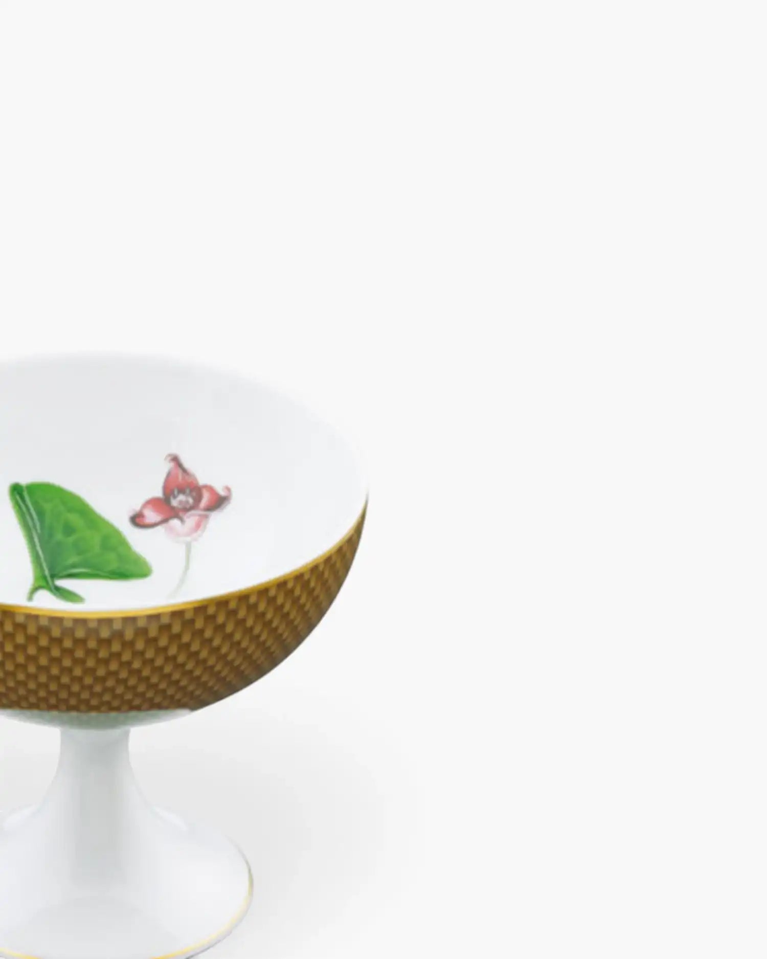 Raynaud Trésor Fleuri sundae cup in Limoges porcelain with coloured decoration - Buy now on ShopDecor - Discover the best products by RAYNAUD design