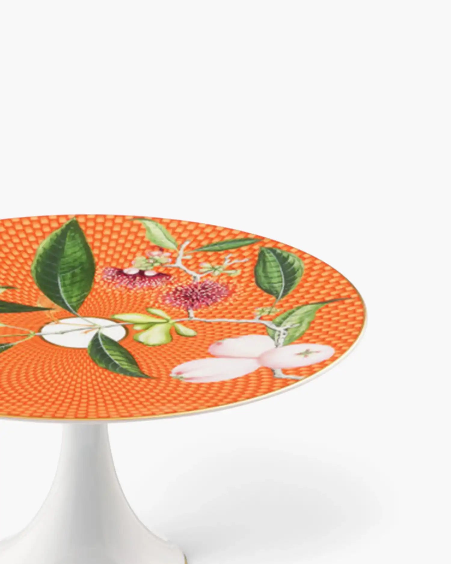 Raynaud Trésor Fleuri petit four stand with gift box in Limoges porcelain with coloured decoration - Buy now on ShopDecor - Discover the best products by RAYNAUD design