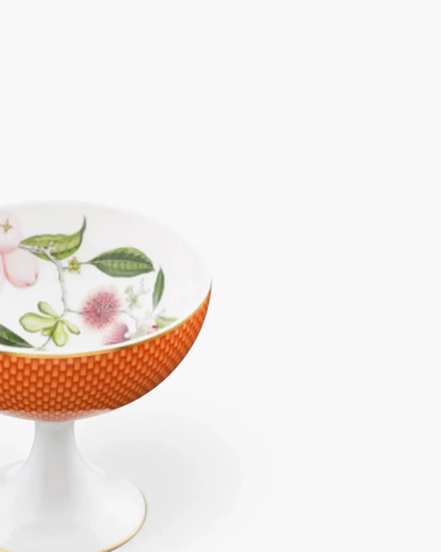 Raynaud Trésor Fleuri sundae cup in Limoges porcelain with coloured decoration - Buy now on ShopDecor - Discover the best products by RAYNAUD design