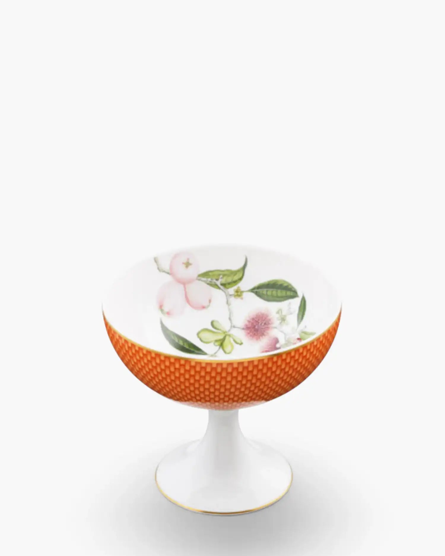 Raynaud Trésor Fleuri sundae cup in Limoges porcelain with coloured decoration Orange Water Apple - Buy now on ShopDecor - Discover the best products by RAYNAUD design