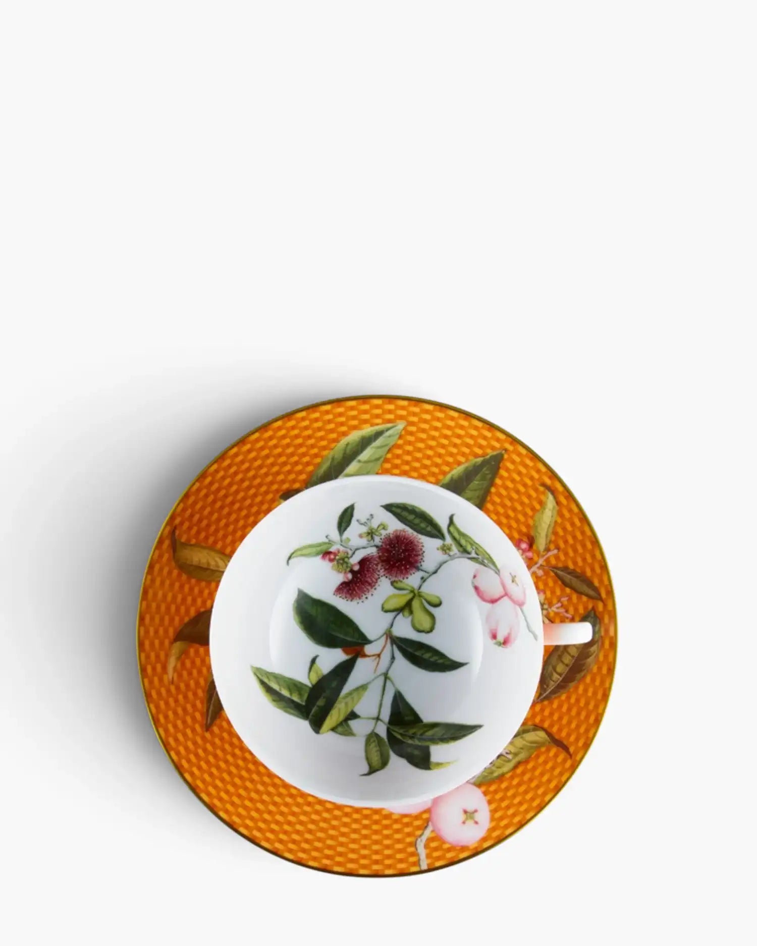 Raynaud Trésor Fleuri tea cup with saucer in Limoges porcelain with coloured decoration - Buy now on ShopDecor - Discover the best products by RAYNAUD design