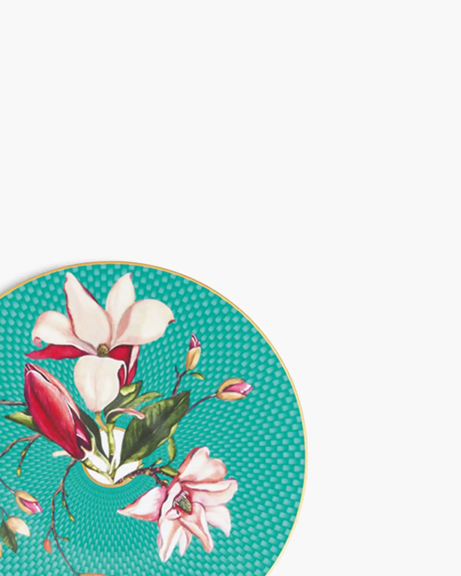 Raynaud Trésor Fleuri coupe dinner plate in Limoges porcelain with coloured decoration - Buy now on ShopDecor - Discover the best products by RAYNAUD design