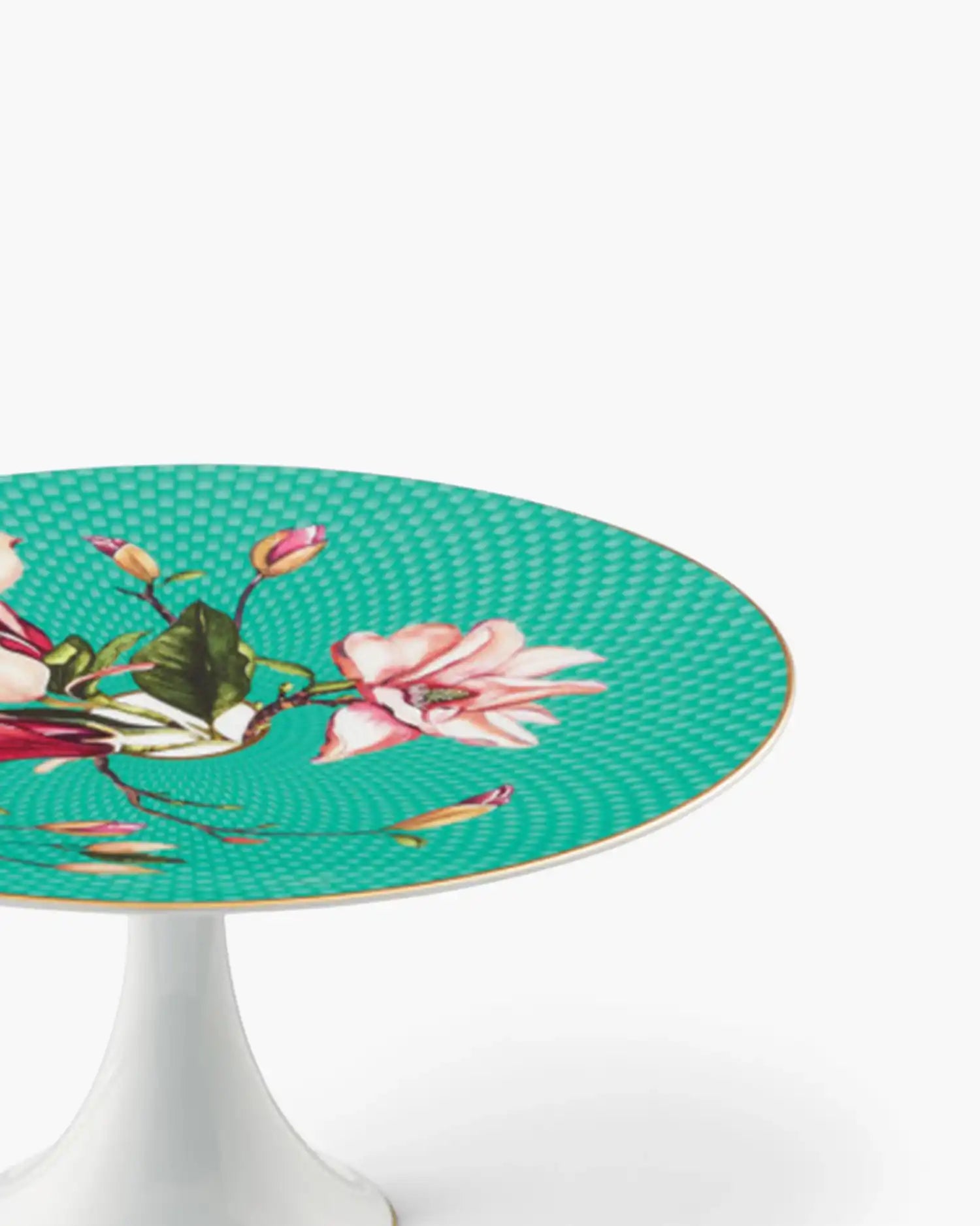 Raynaud Trésor Fleuri petit four stand with gift box in Limoges porcelain with coloured decoration - Buy now on ShopDecor - Discover the best products by RAYNAUD design