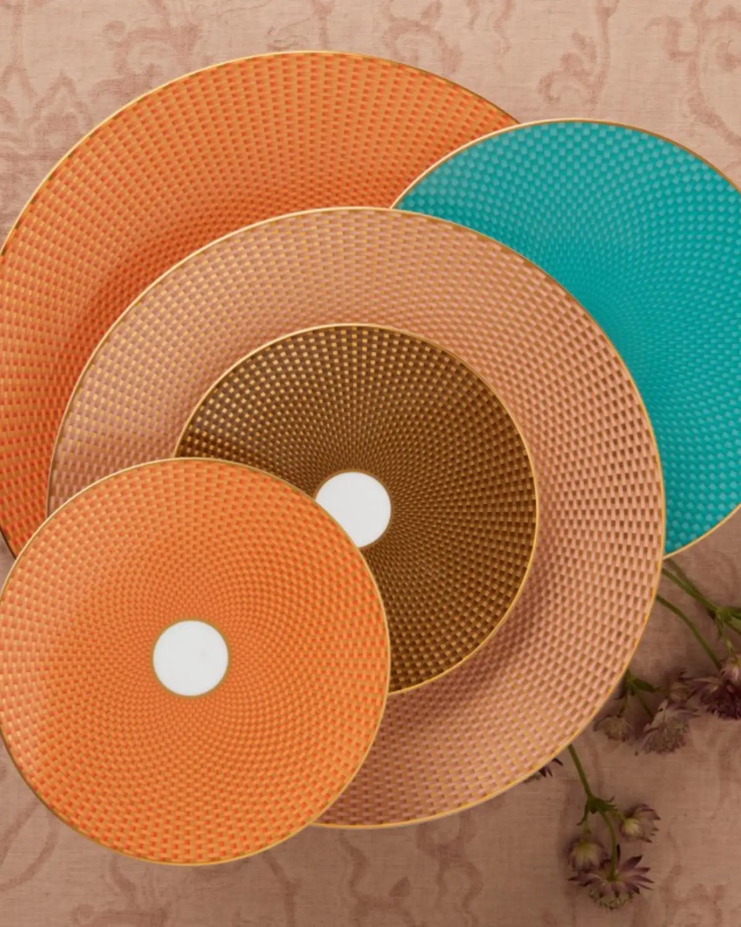 Raynaud Trésor coupe dinner plate in Limoges porcelain with coloured decoration - Buy now on ShopDecor - Discover the best products by RAYNAUD design