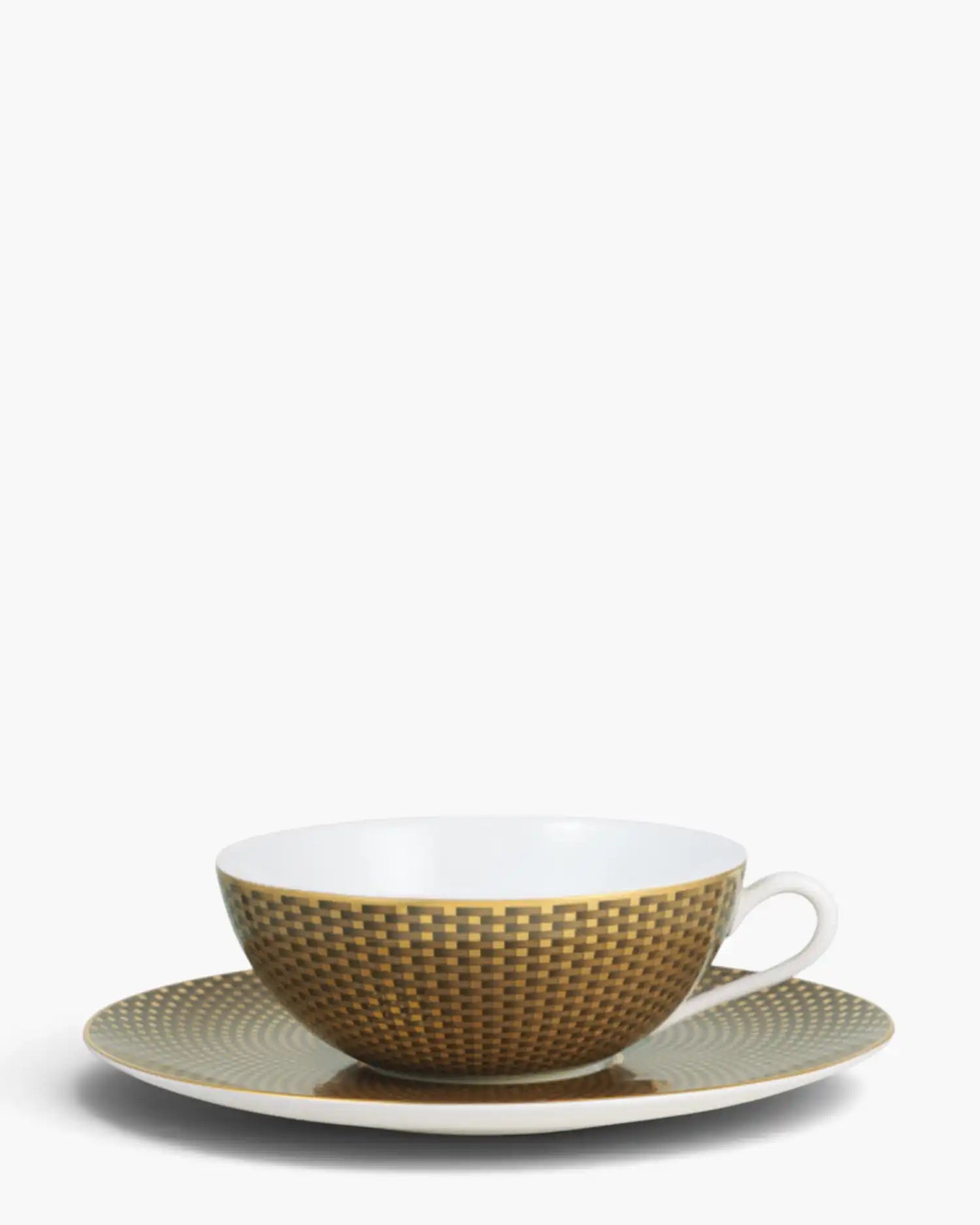 Raynaud Trésor tea cup with saucer in Limoges porcelain with coloured decoration Brown Trésor 22 cl - Buy now on ShopDecor - Discover the best products by RAYNAUD design