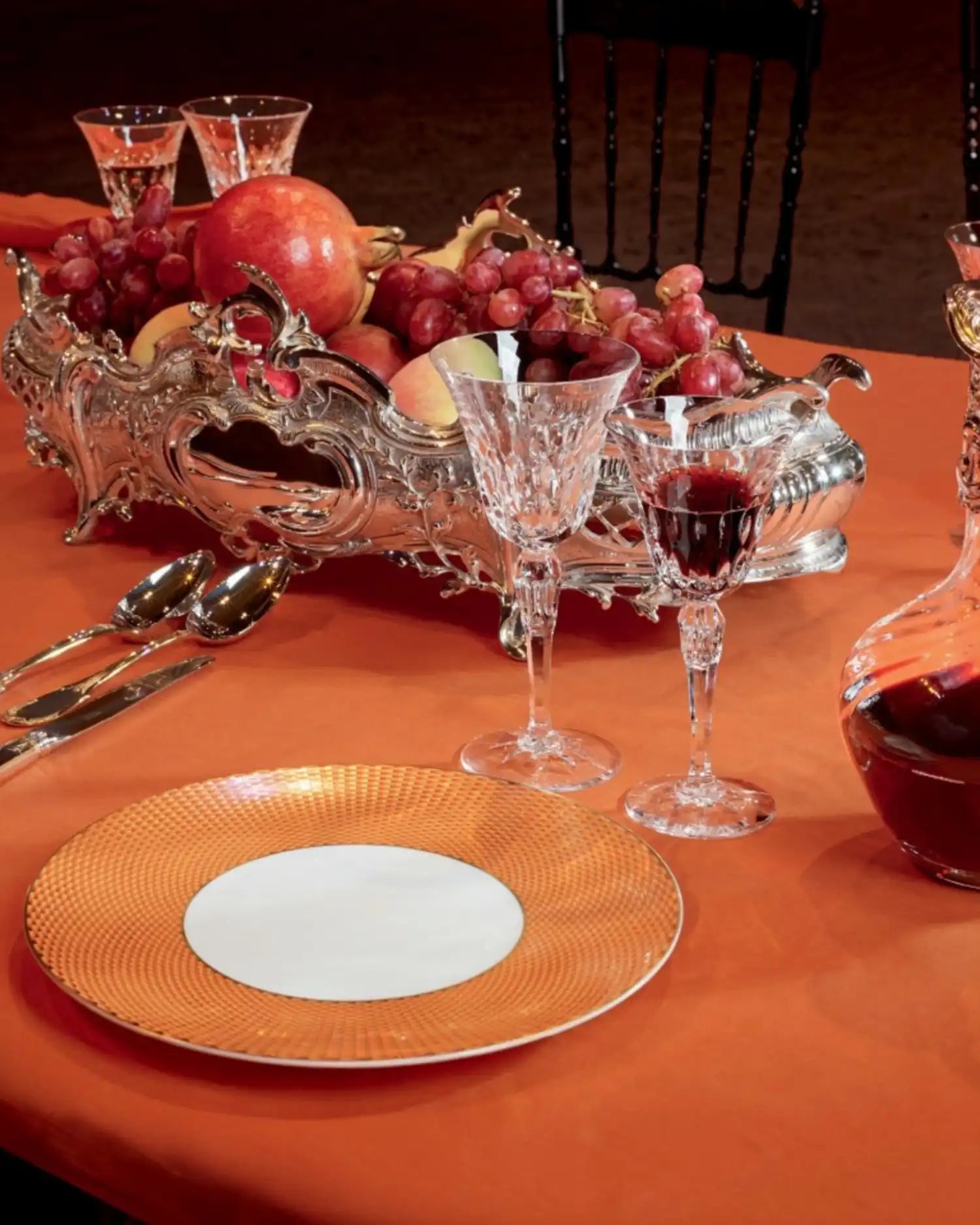 Raynaud Trésor coupe dinner plate in Limoges porcelain with coloured decoration - Buy now on ShopDecor - Discover the best products by RAYNAUD design