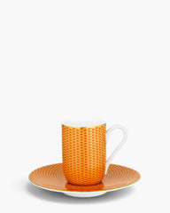Raynaud Trésor coffee cup with saucer in Limoges porcelain with coloured decoration Orange Trésor Espresso - Buy now on ShopDecor - Discover the best products by RAYNAUD design