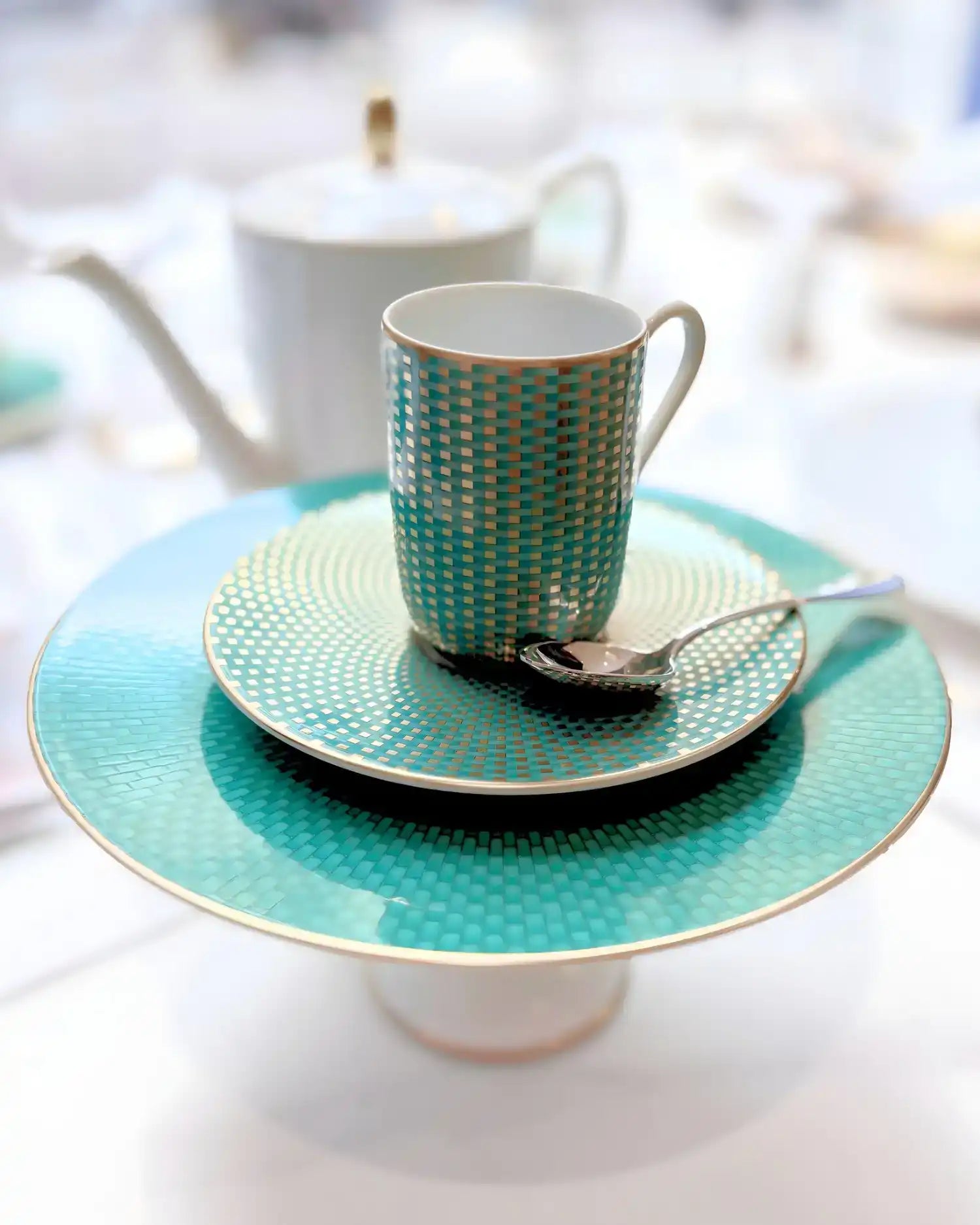 Raynaud Trésor coffee cup with saucer in Limoges porcelain with coloured decoration - Buy now on ShopDecor - Discover the best products by RAYNAUD design