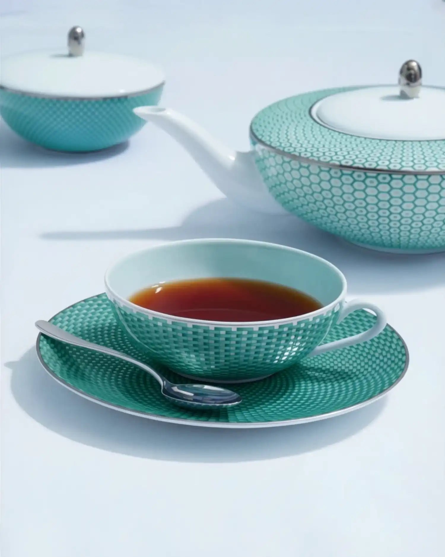 Raynaud Trésor tea cup with saucer in Limoges porcelain with coloured decoration - Buy now on ShopDecor - Discover the best products by RAYNAUD design