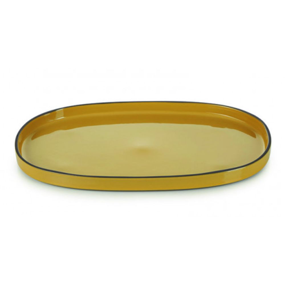 Revol Caractère oval plate 35.5x21.8 cm. Revol Tumeric - Buy now on ShopDecor - Discover the best products by REVOL design