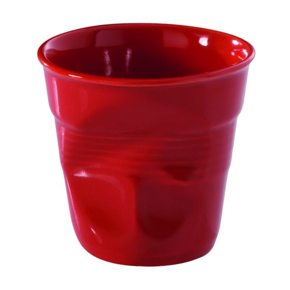 Revol Crumple Cups Classics espresso cup 8 cl. Revol Red - Buy now on ShopDecor - Discover the best products by REVOL design