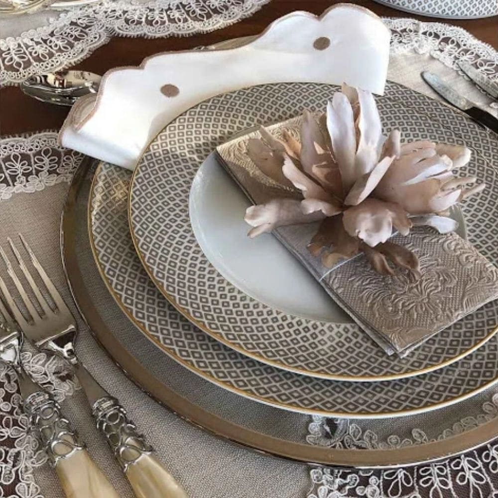 Rosenthal Francis Carreau Beige plate diam. 27 cm - Buy now on ShopDecor - Discover the best products by ROSENTHAL design
