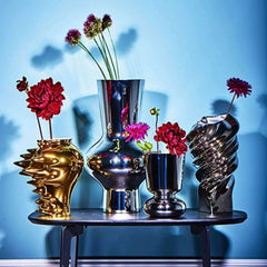 Rosenthal Squall decorative vase h 32 cm - silver titanium - Buy now on ShopDecor - Discover the best products by ROSENTHAL design