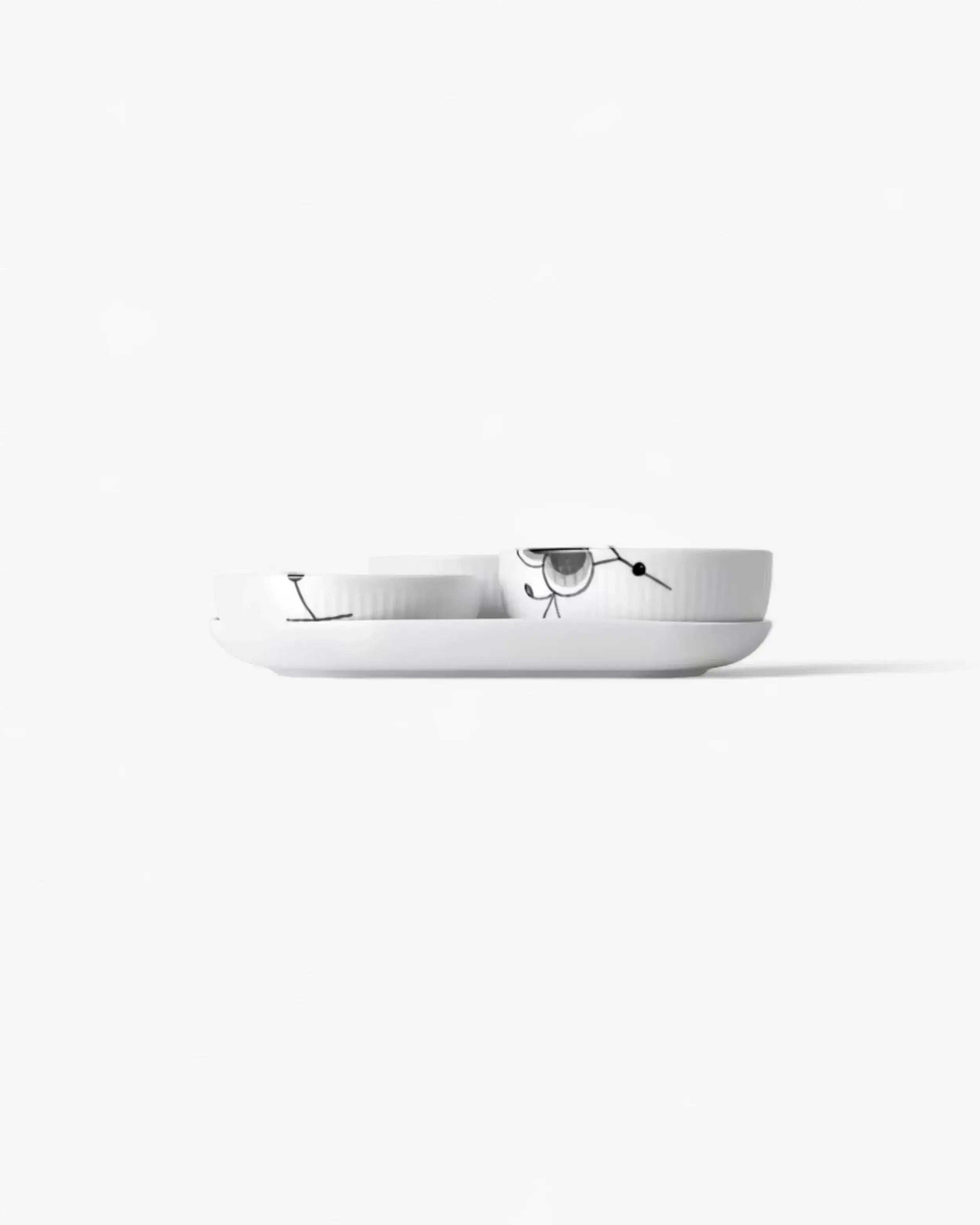 Royal Copenhagen Fluted Mega Serving set 4 pieces - Buy now on ShopDecor - Discover the best products by ROYAL COPENHAGEN design