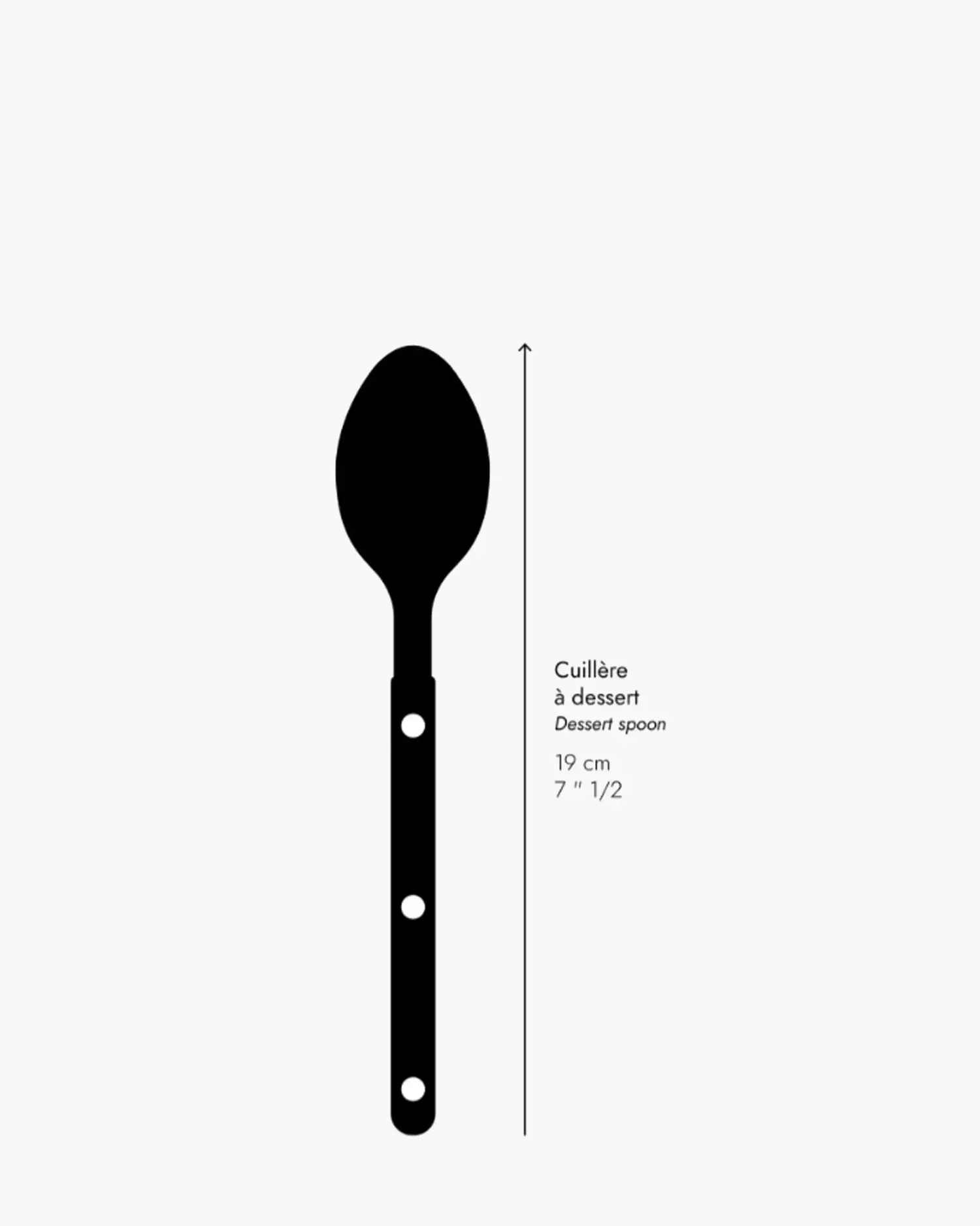 Sabre Paris Bistrot Shiny stainless steel dessert spoon with nylon handle - Buy now on ShopDecor - Discover the best products by SABRE PARIS design