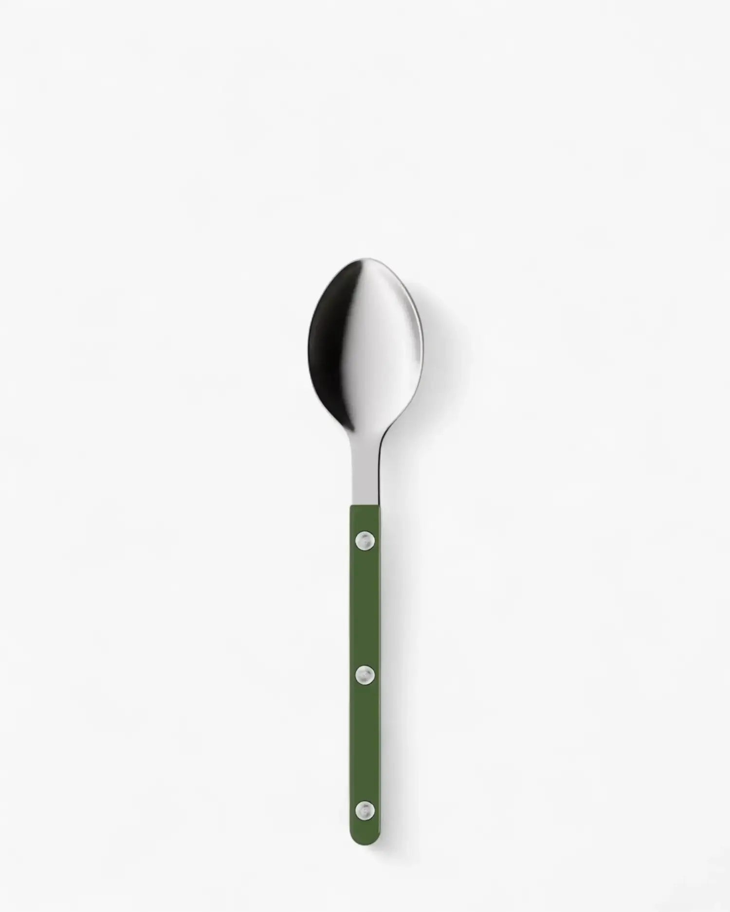 Sabre Paris Bistrot Shiny stainless steel dessert spoon with nylon handle Sabre Paris Green - Buy now on ShopDecor - Discover the best products by SABRE PARIS design