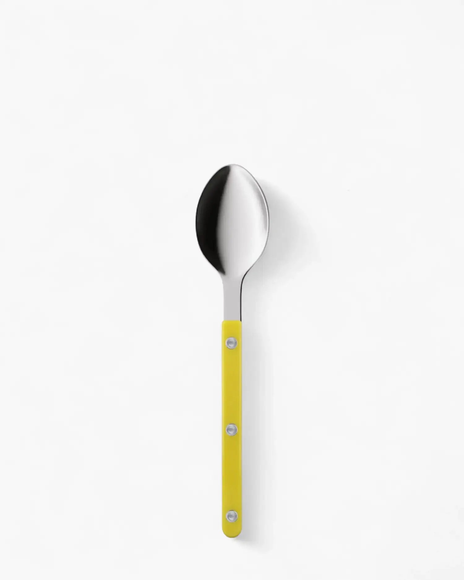Sabre Paris Bistrot Shiny stainless steel dessert spoon with nylon handle Sabre Paris Yellow - Buy now on ShopDecor - Discover the best products by SABRE PARIS design