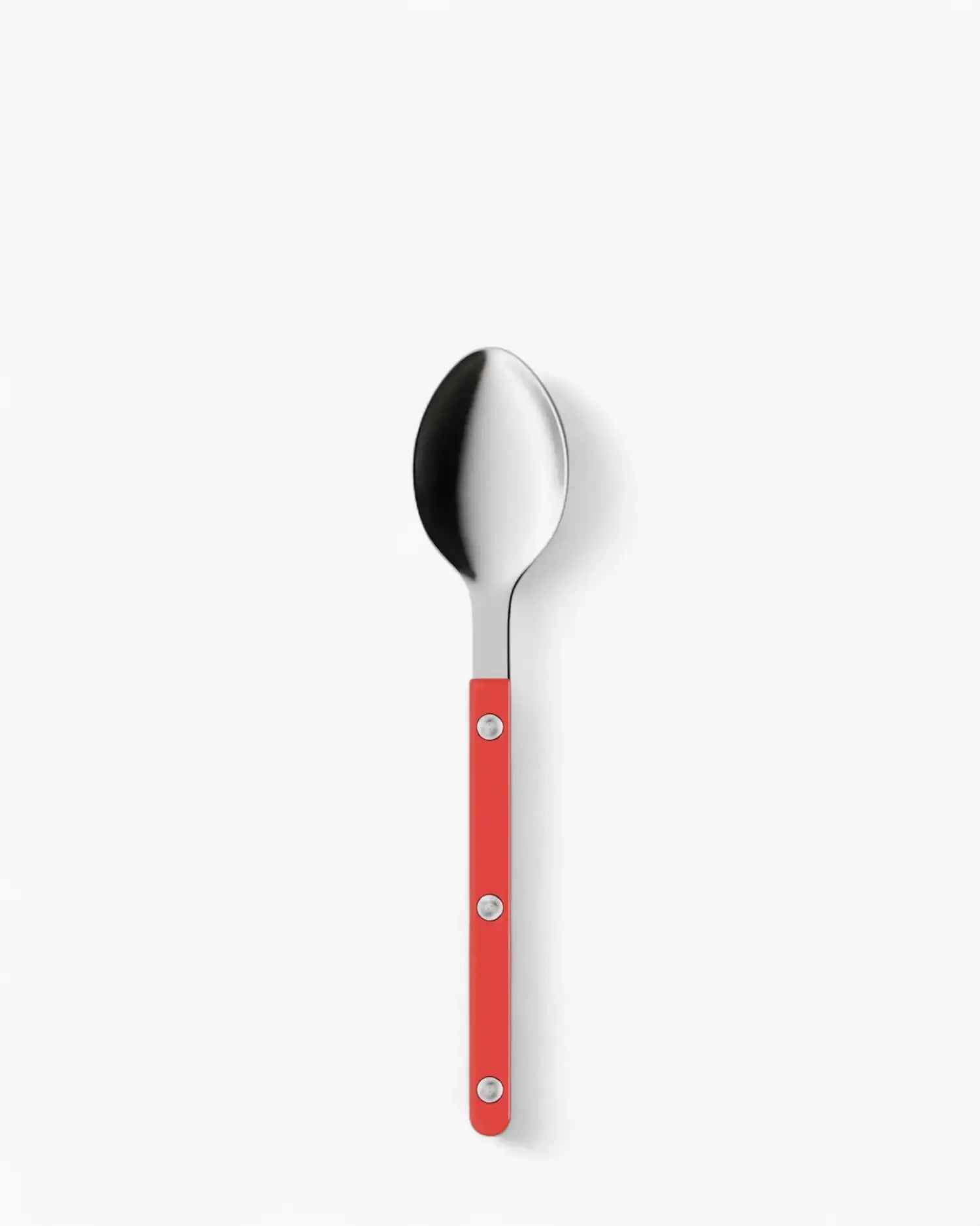 Sabre Paris Bistrot Shiny stainless steel dessert spoon with nylon handle Sabre Paris Red - Buy now on ShopDecor - Discover the best products by SABRE PARIS design