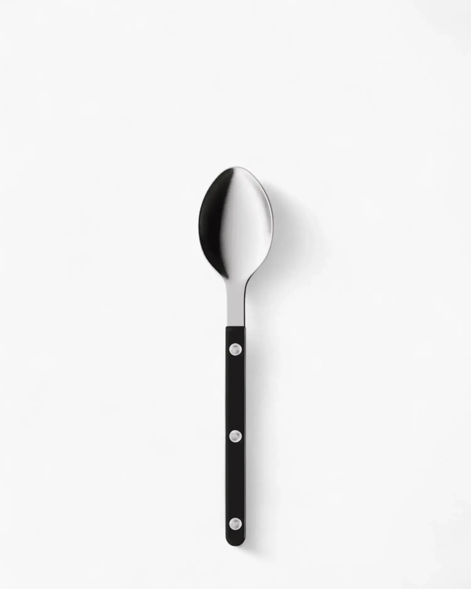 Sabre Paris Bistrot Shiny stainless steel dessert spoon with nylon handle Sabre Paris Black - Buy now on ShopDecor - Discover the best products by SABRE PARIS design