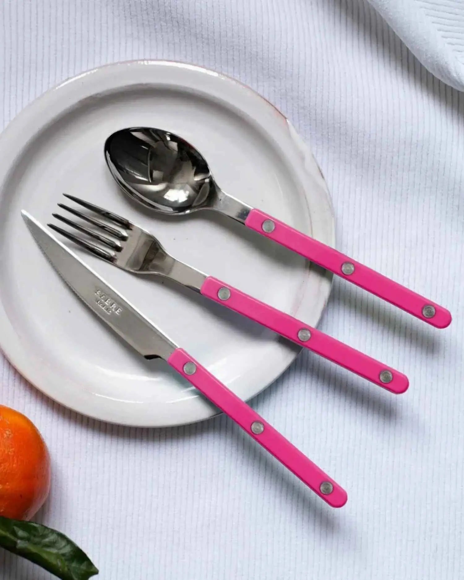 Sabre Paris Bistrot Shiny stainless steel dessert spoon with nylon handle - Buy now on ShopDecor - Discover the best products by SABRE PARIS design
