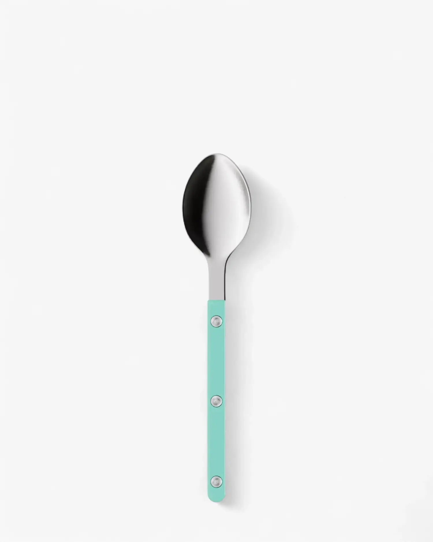Sabre Paris Bistrot Shiny stainless steel dessert spoon with nylon handle Sabre Paris Turquoise - Buy now on ShopDecor - Discover the best products by SABRE PARIS design