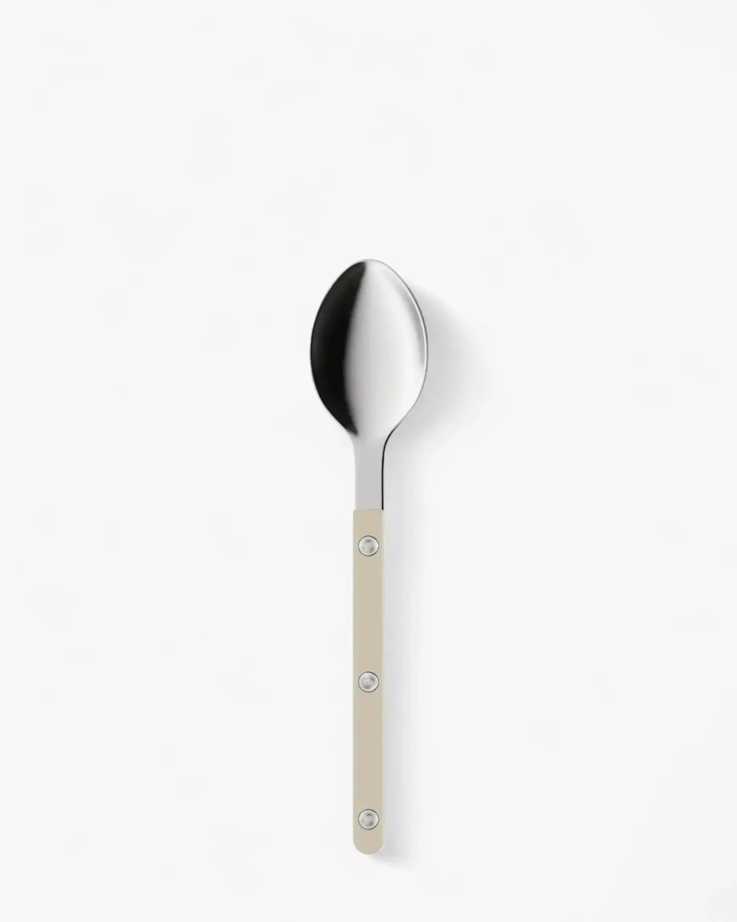 Sabre Paris Bistrot Shiny stainless steel dessert spoon with nylon handle Sabre Paris Light Kaki - Buy now on ShopDecor - Discover the best products by SABRE PARIS design