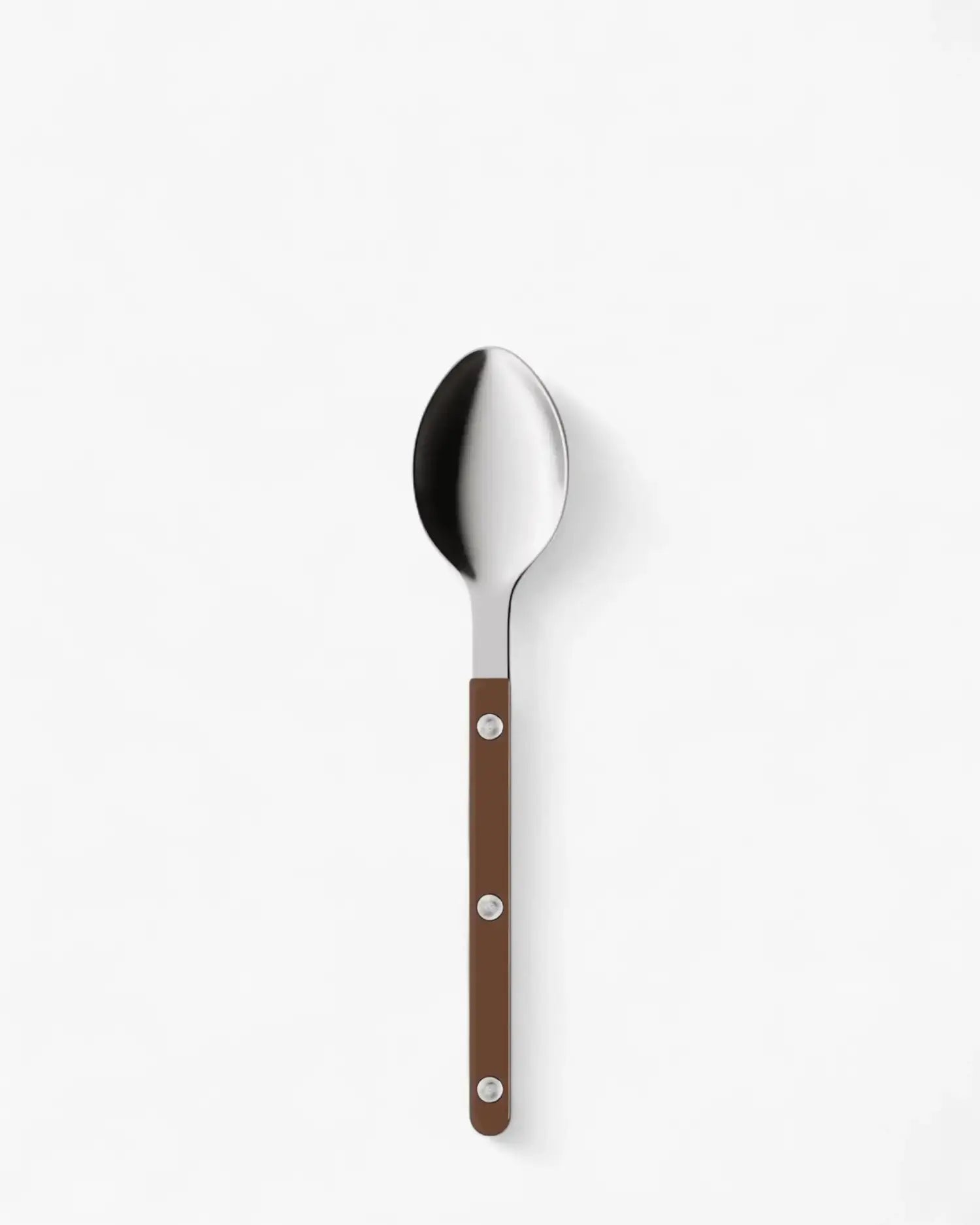 Sabre Paris Bistrot Shiny stainless steel dessert spoon with nylon handle Sabre Paris Chocolate - Buy now on ShopDecor - Discover the best products by SABRE PARIS design