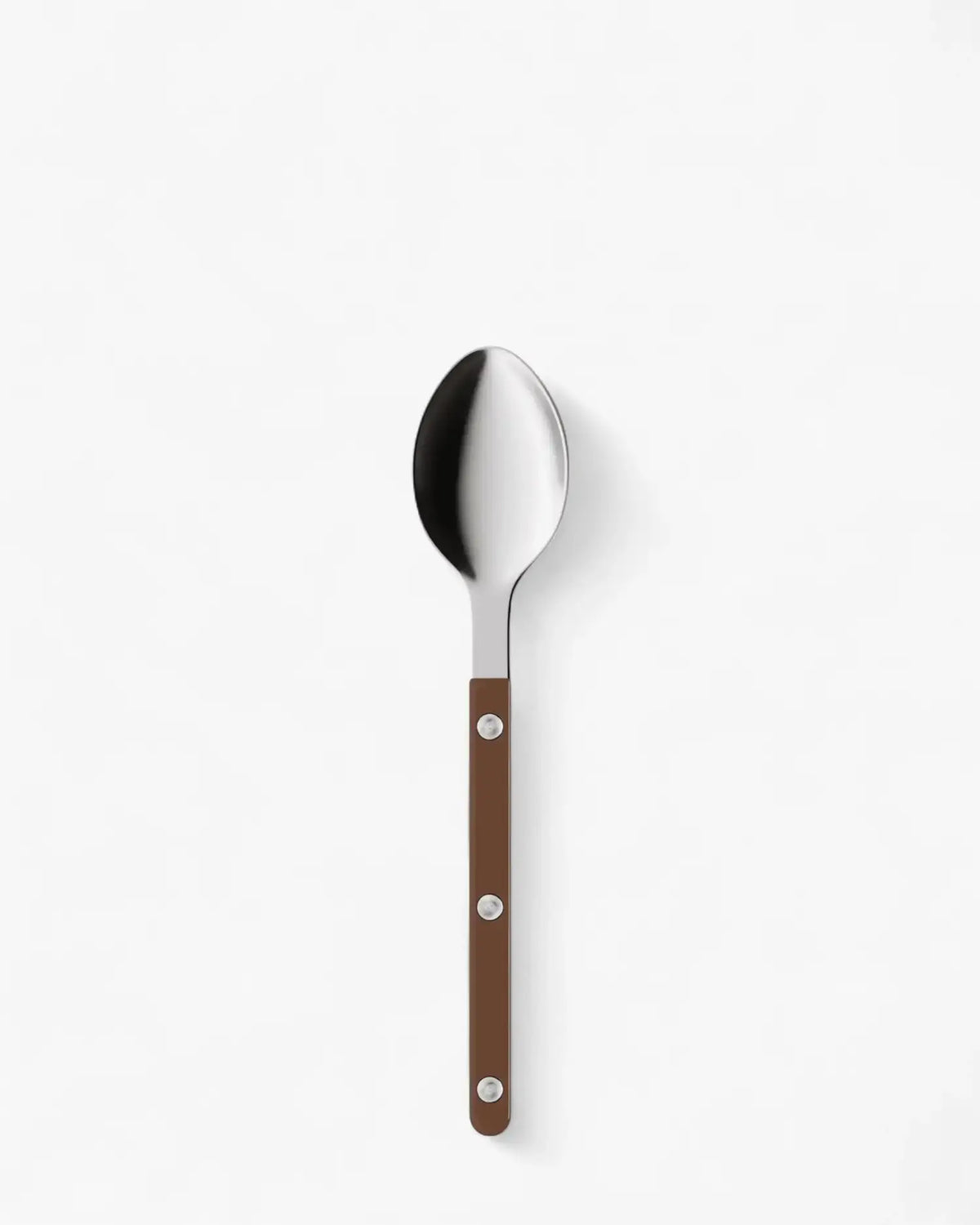 Sabre Paris Bistrot Shiny stainless steel dessert spoon with nylon handle Sabre Paris Chocolate - Buy now on ShopDecor - Discover the best products by SABRE PARIS design