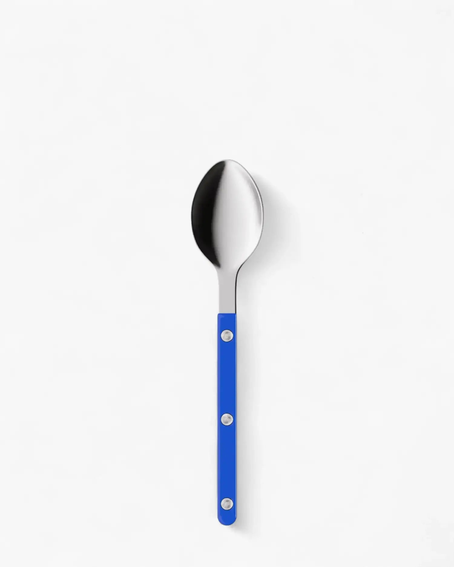 Sabre Paris Bistrot Shiny stainless steel dessert spoon with nylon handle Sabre Paris Lapis Blue - Buy now on ShopDecor - Discover the best products by SABRE PARIS design