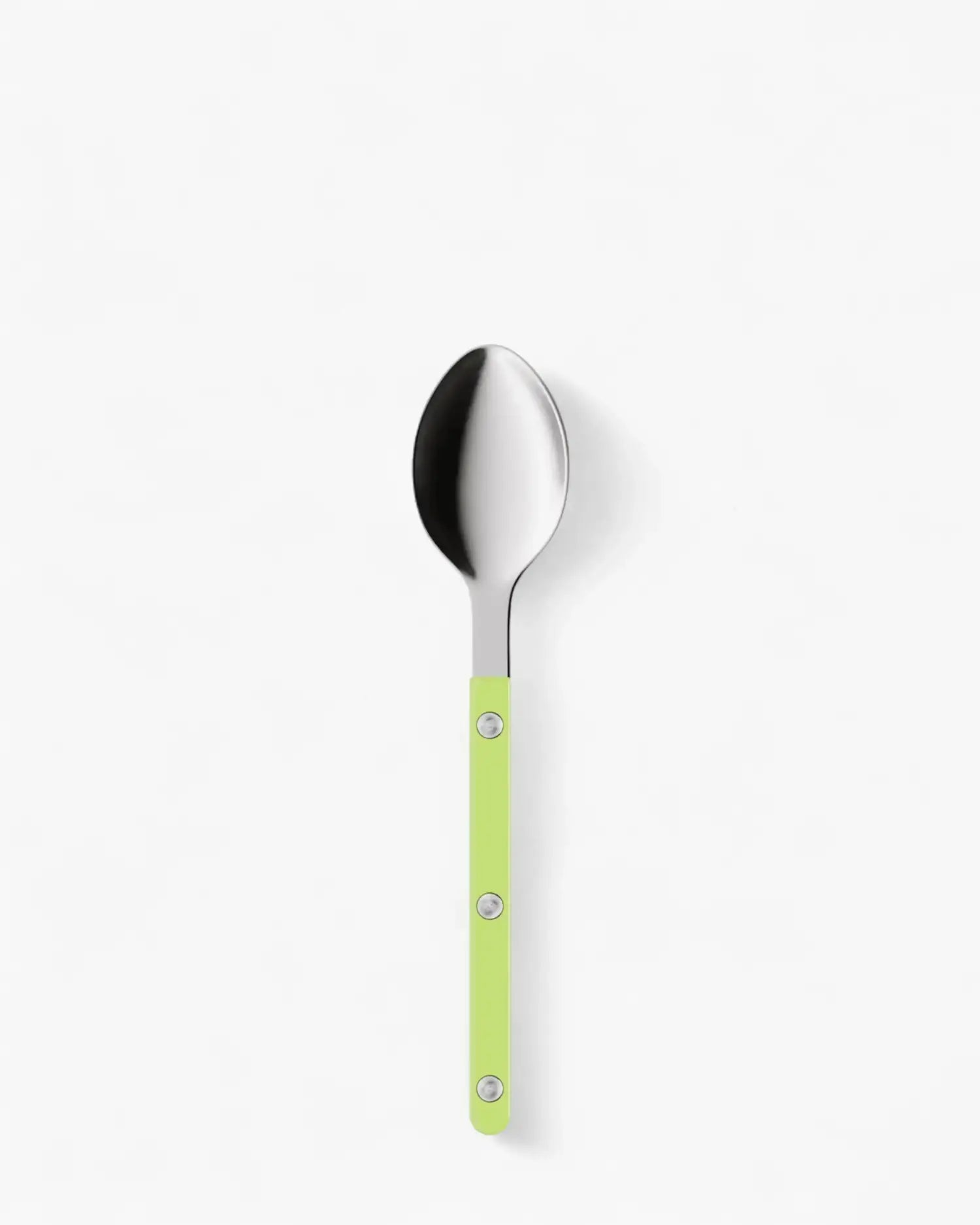 Sabre Paris Bistrot Shiny stainless steel dessert spoon with nylon handle Sabre Paris Lime - Buy now on ShopDecor - Discover the best products by SABRE PARIS design