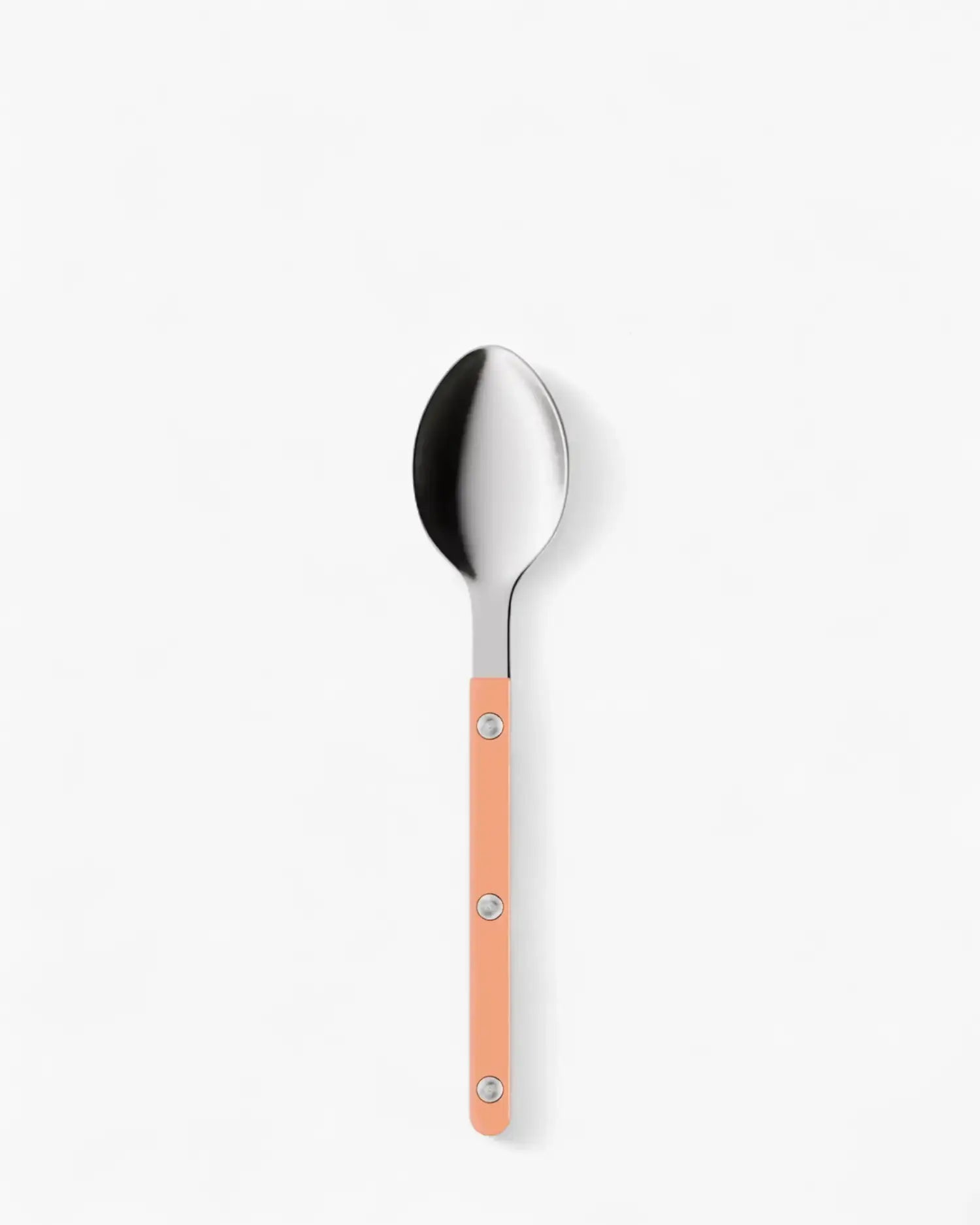 Sabre Paris Bistrot Shiny stainless steel dessert spoon with nylon handle Sabre Paris Nude Pink - Buy now on ShopDecor - Discover the best products by SABRE PARIS design