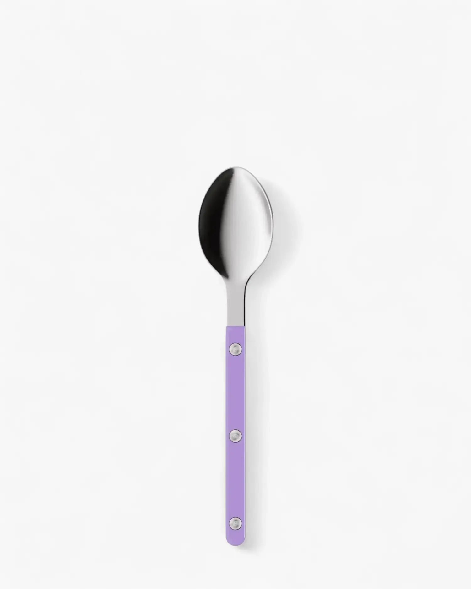 Sabre Paris Bistrot Shiny stainless steel dessert spoon with nylon handle Sabre Paris Light Purple - Buy now on ShopDecor - Discover the best products by SABRE PARIS design