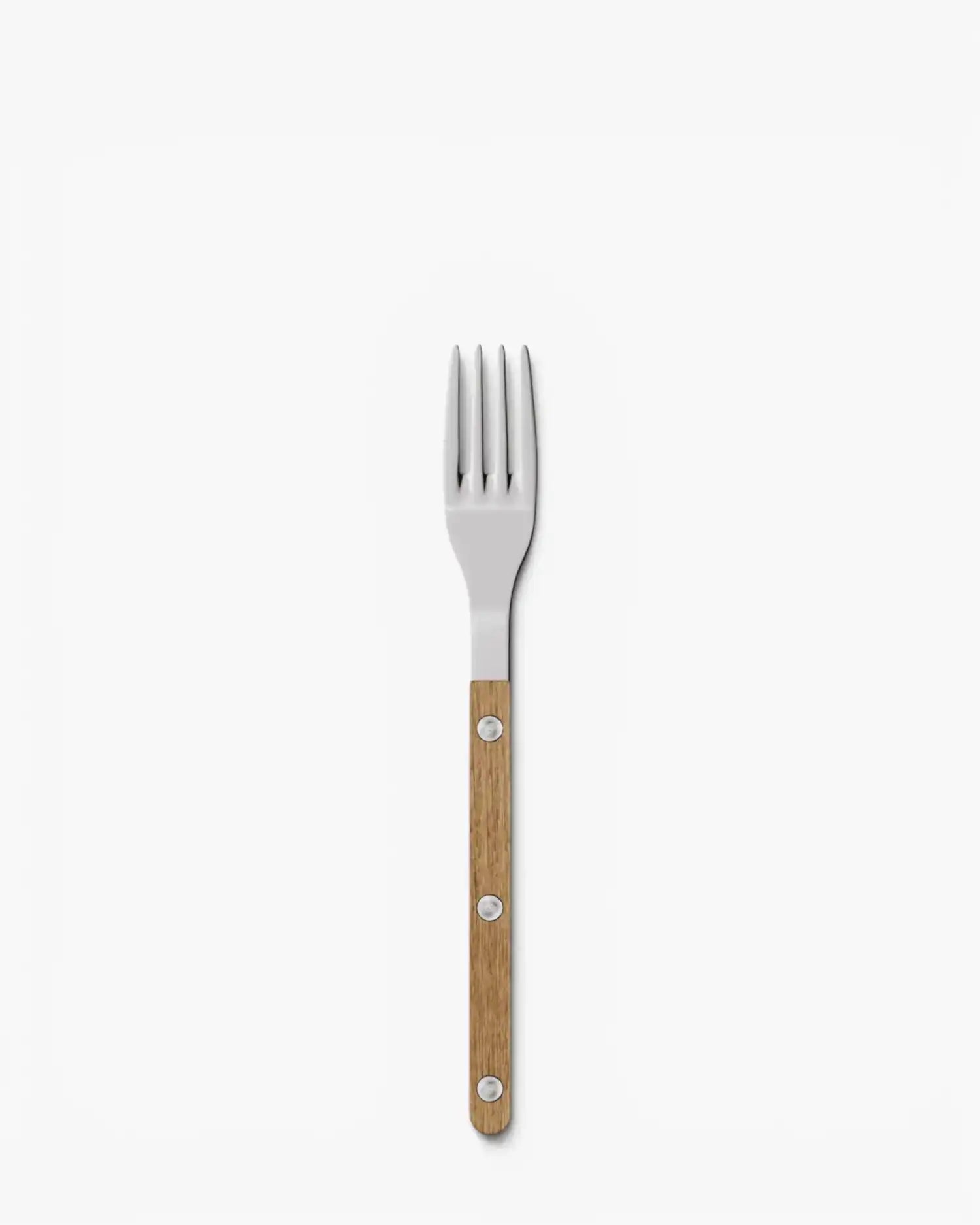 Sabre Paris Bistrot Teak stainless steel dessert fork with wood handle Polished steel - Buy now on ShopDecor - Discover the best products by SABRE PARIS design