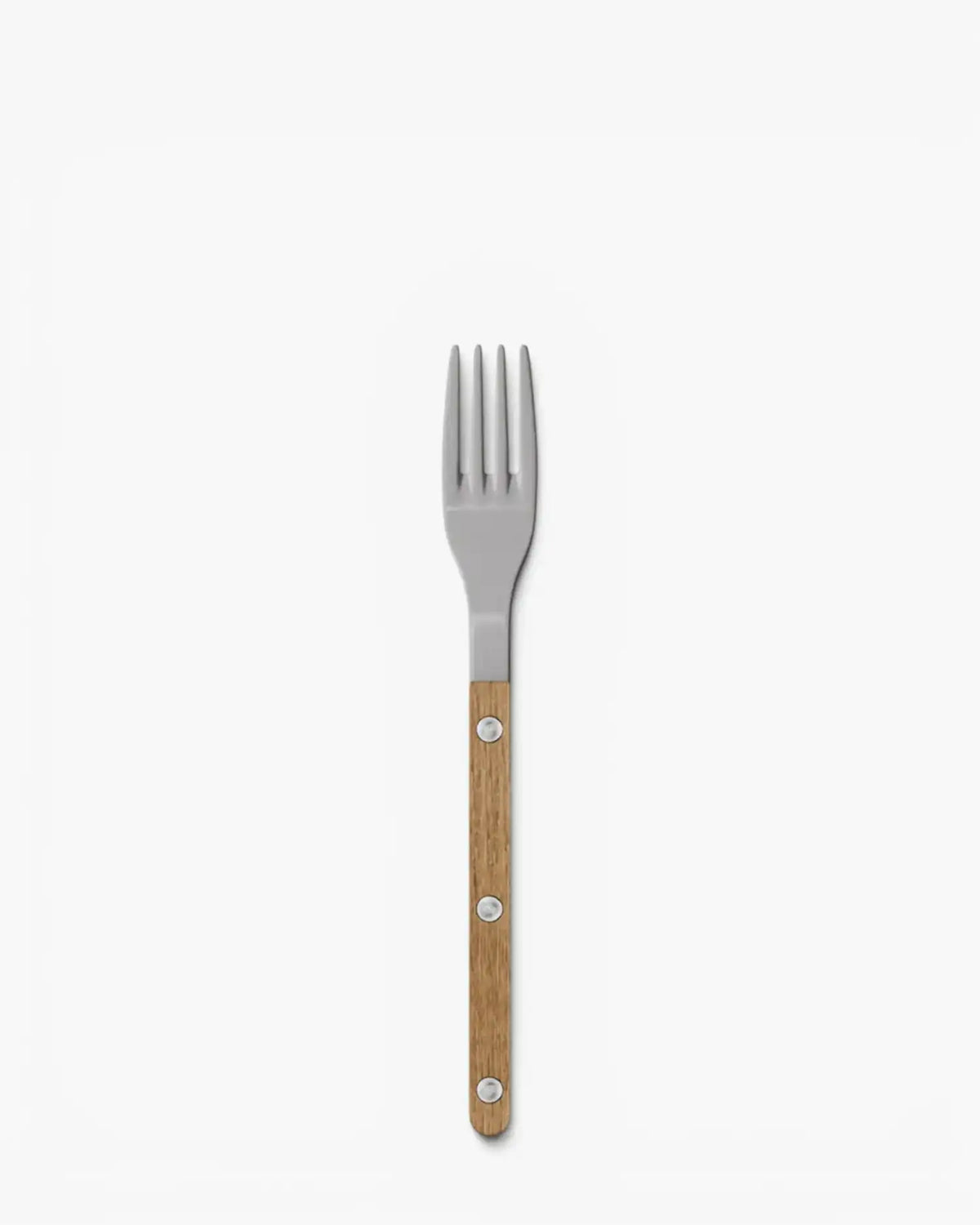 Sabre Paris Bistrot Teak stainless steel dessert fork with wood handle Vintage steel - Buy now on ShopDecor - Discover the best products by SABRE PARIS design