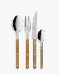 Sabre Paris Bistrot Teak 24-piece stainless steel cutlery set with wood handles Polished steel - Buy now on ShopDecor - Discover the best products by SABRE PARIS design