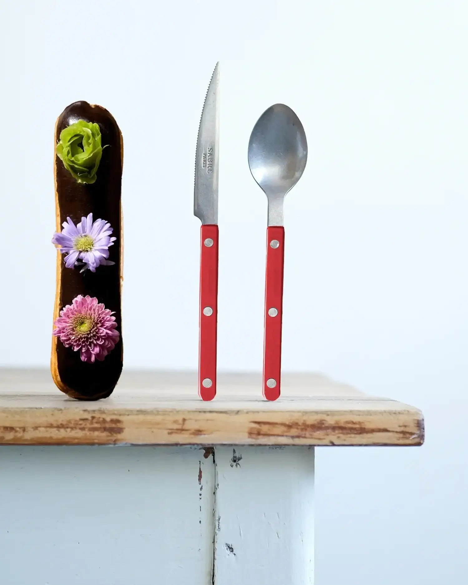 Sabre Paris Bistrot Vintage stainless steel dessert spoon with nylon handle - Buy now on ShopDecor - Discover the best products by SABRE PARIS design